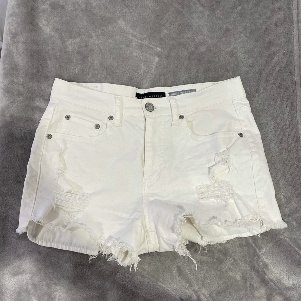 White Aeropostale denim shorts